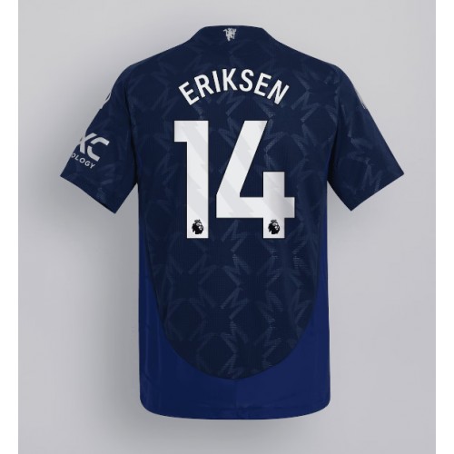 Pánský Fotbalový dres Manchester United Christian Eriksen #14 2024-25 Venkovní Krátký Rukáv